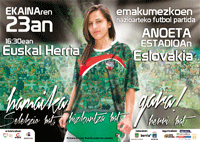 Euskal Herria-Eslovakia, ekainaren 23an, 16:30ean