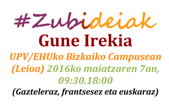 ZUBIDEIAK gune irekia