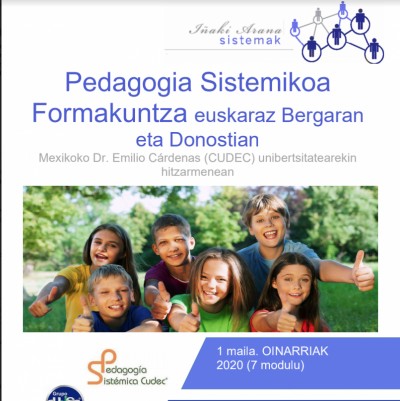 ‘Pedagogia Sistemikoa’ formazioa eskainiko du Iñaki Arana Sistemak taldeak 2020an eta 2021ean